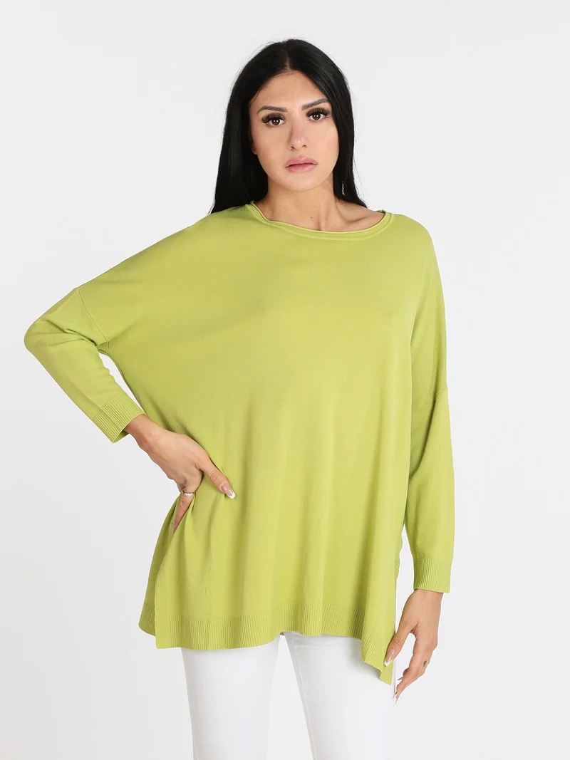 Maglia leggera donna oversize - mela