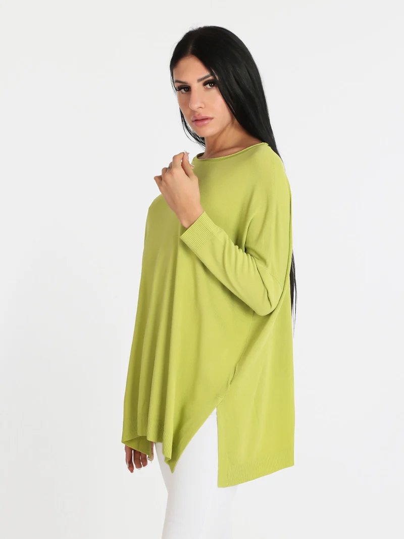 Maglia leggera donna oversize - mela
