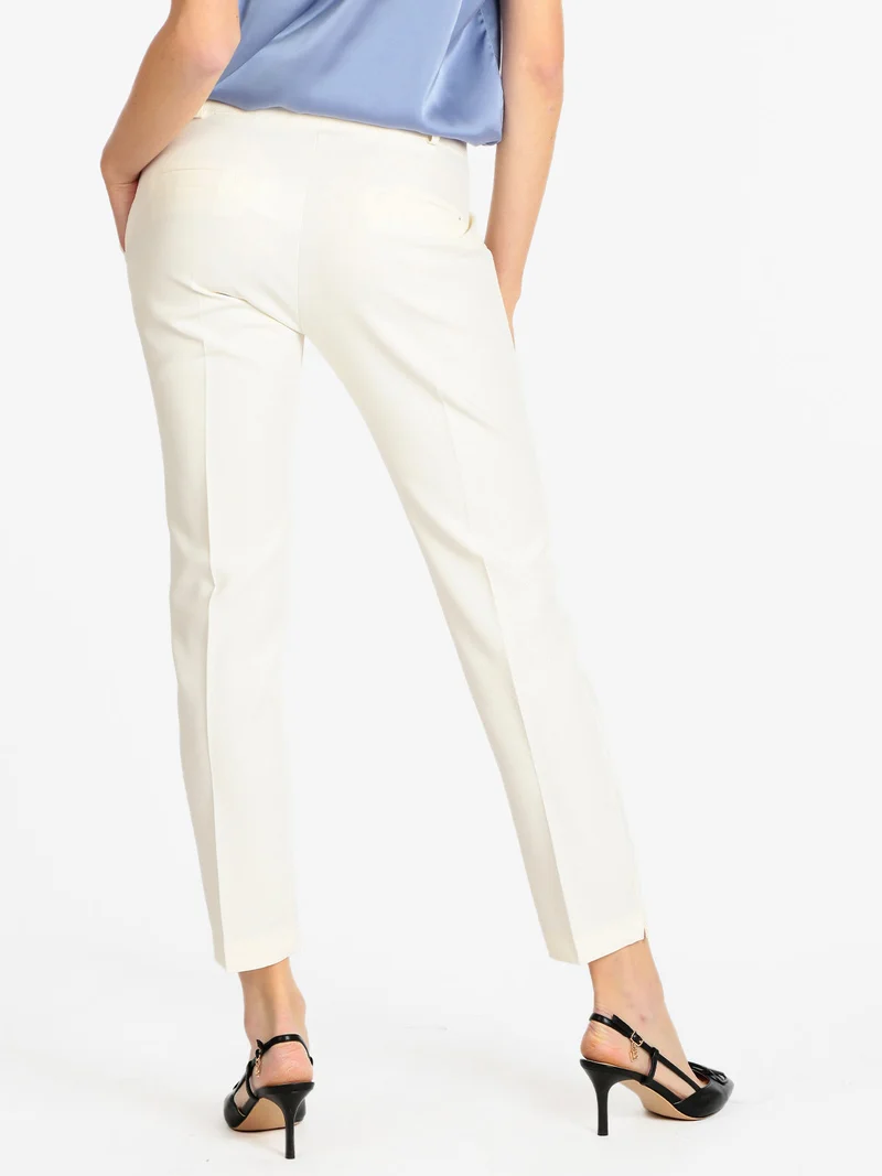 Pantaloni donna eleganti - panna