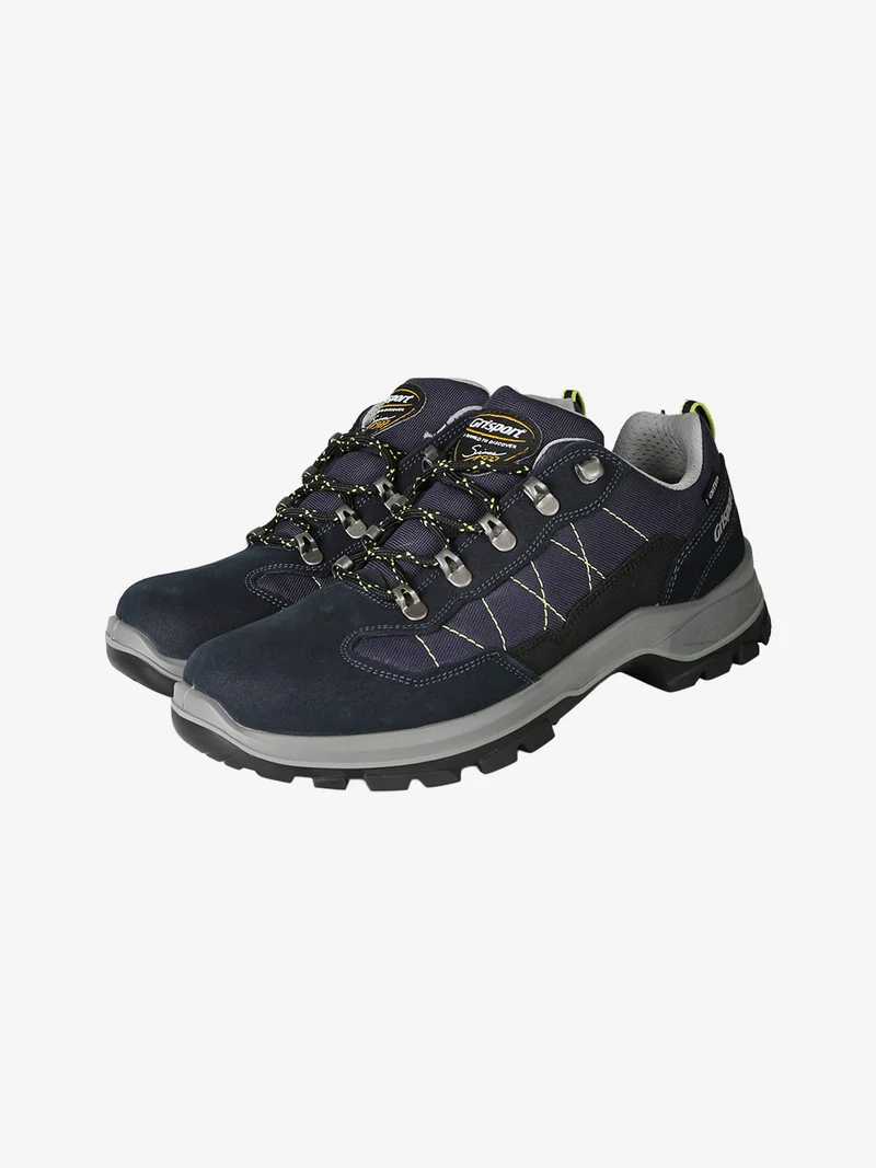 Scarpe stringate da uomo in pelle scamosciata - blu scuro
