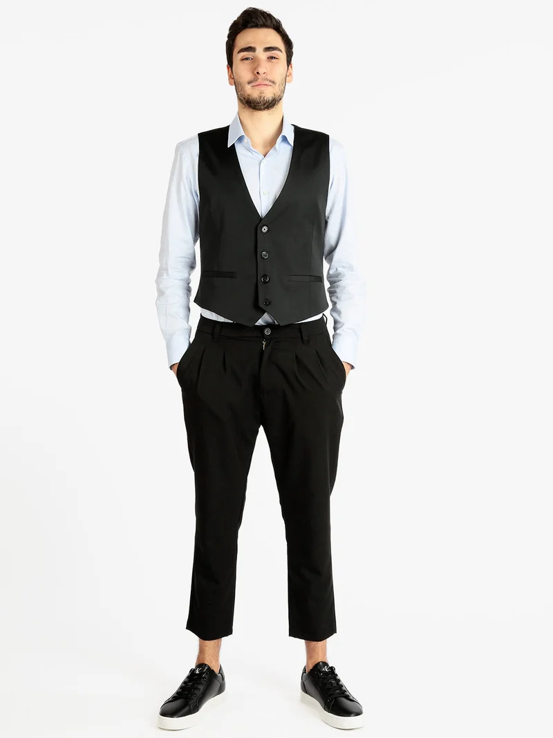 Gilet elegante da uomo - nero