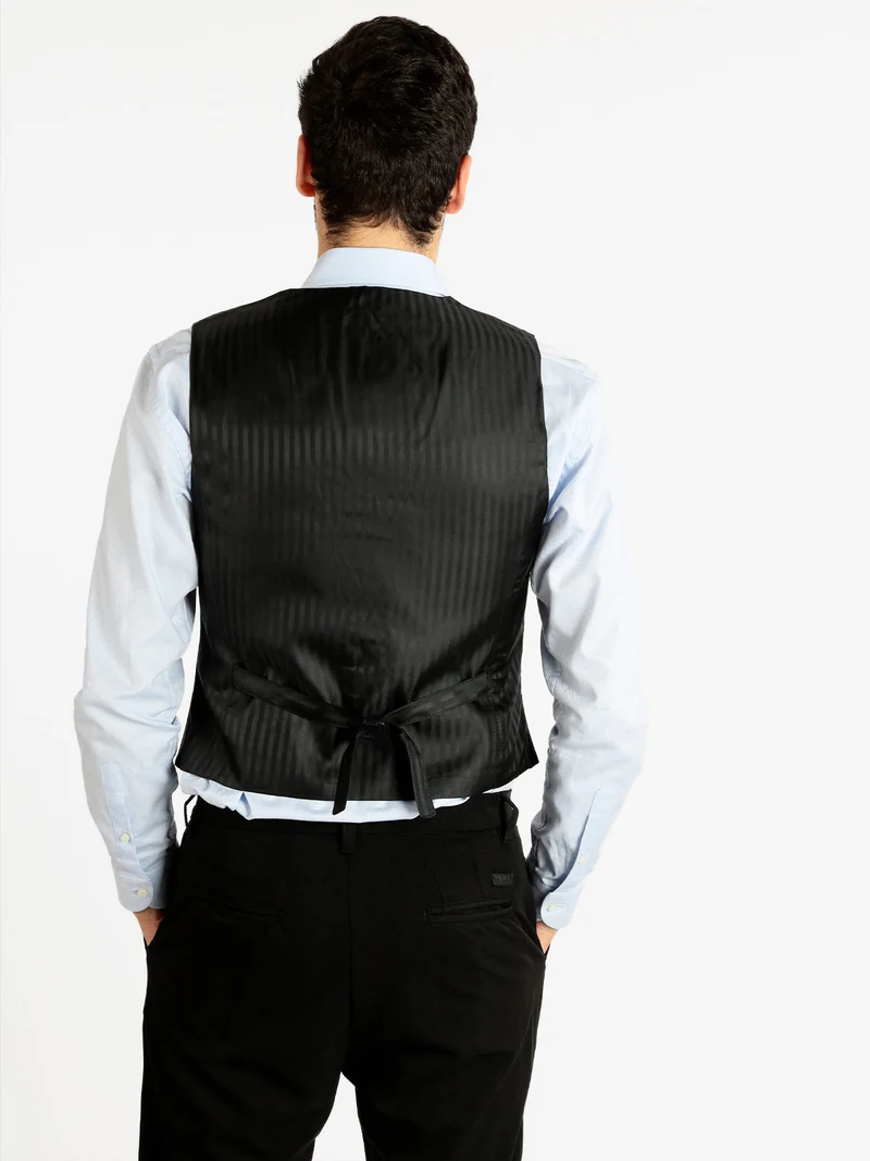 Gilet elegante da uomo - nero