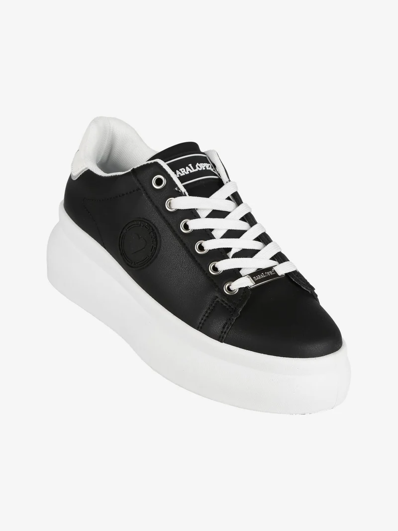 Sneakers da donna con platform - nero