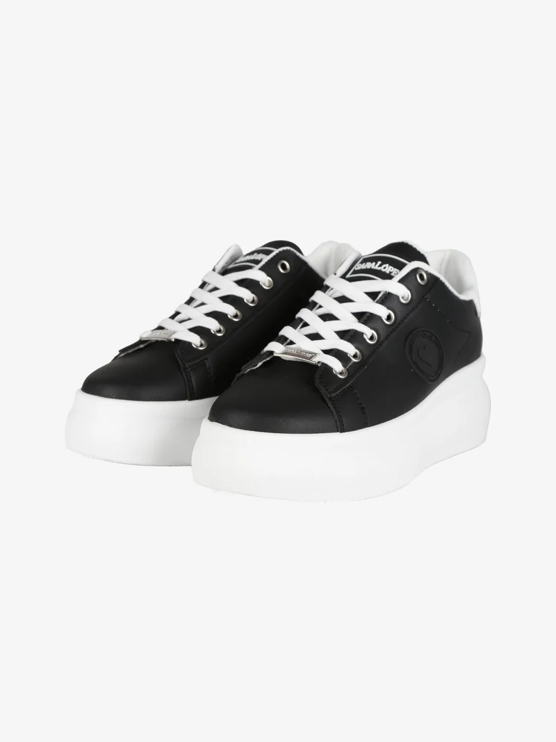 Sneakers da donna con platform - nero