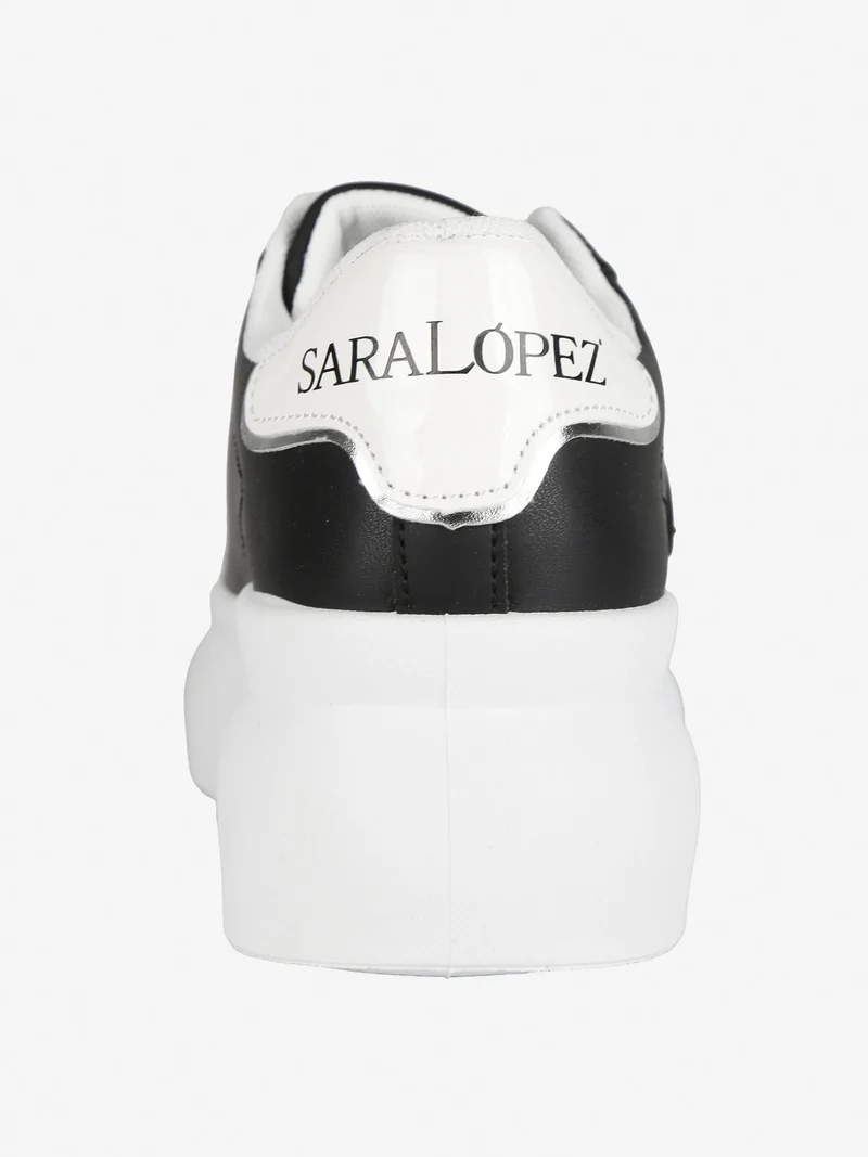 Sneakers da donna con platform - nero
