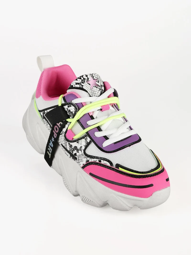 CHUNKY AMY Sneakers donna multicolor pitonate - multicolore