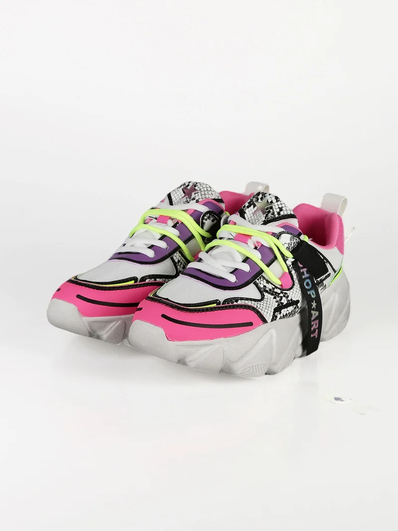 CHUNKY AMY Sneakers donna multicolor pitonate - multicolore