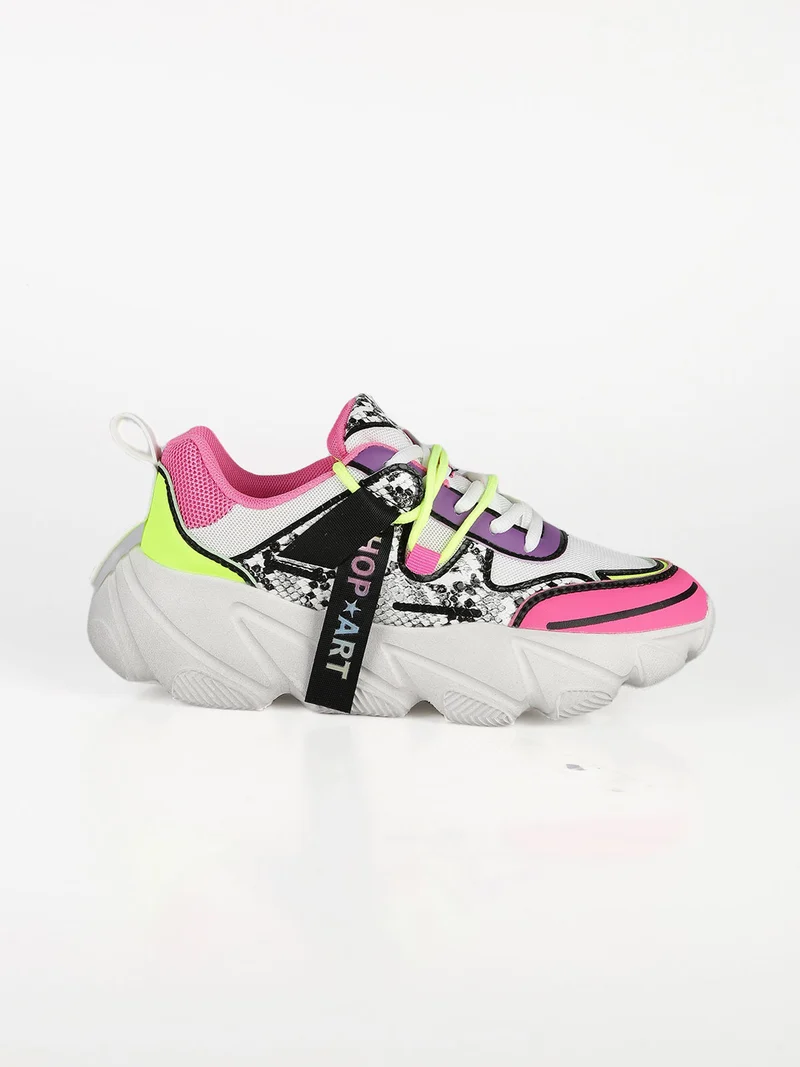CHUNKY AMY Sneakers donna multicolor pitonate - multicolore