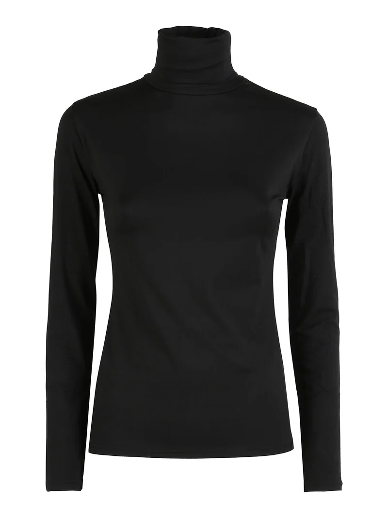 Maglia dolcevita donna termo light - nero