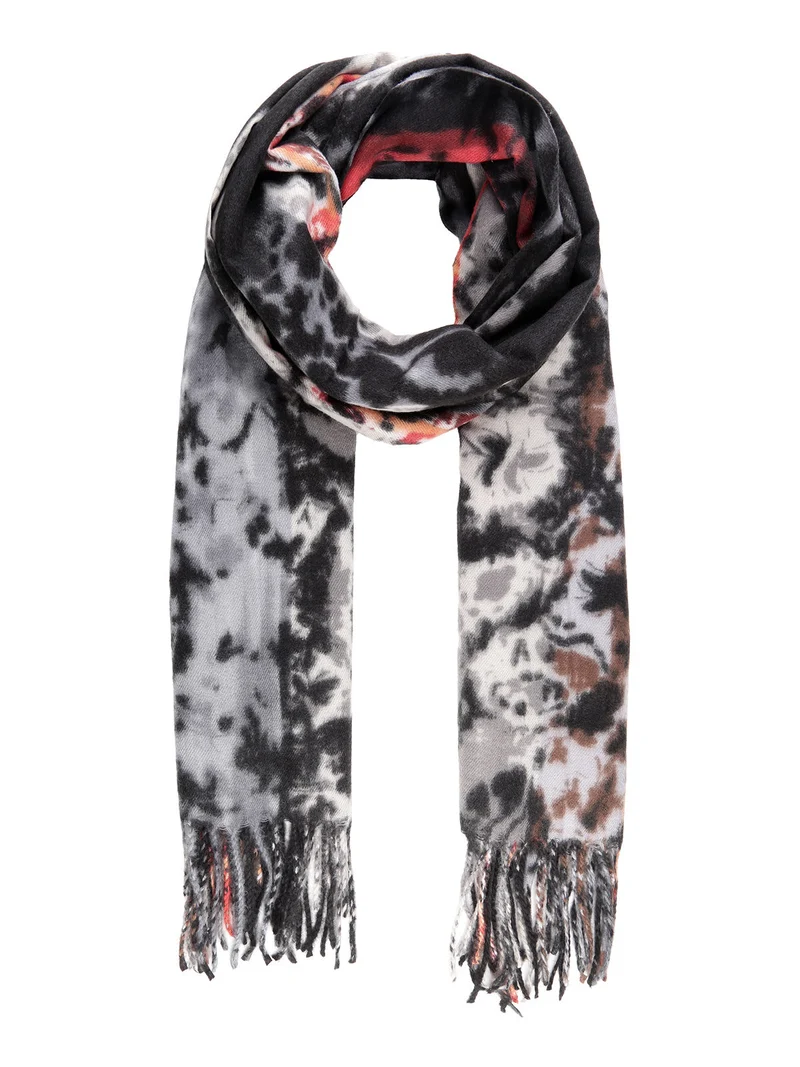 Sciarpa colorata da donna con frange - multicolore