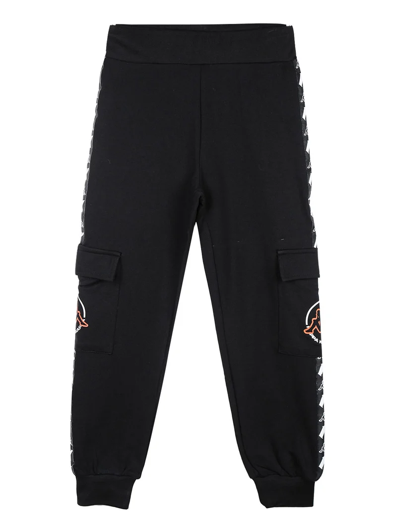 Completo tuta da bambino con cappuccio e zip - nero