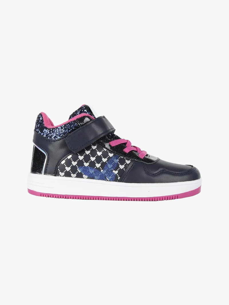 Sneakers alta da bambina - blu scuro