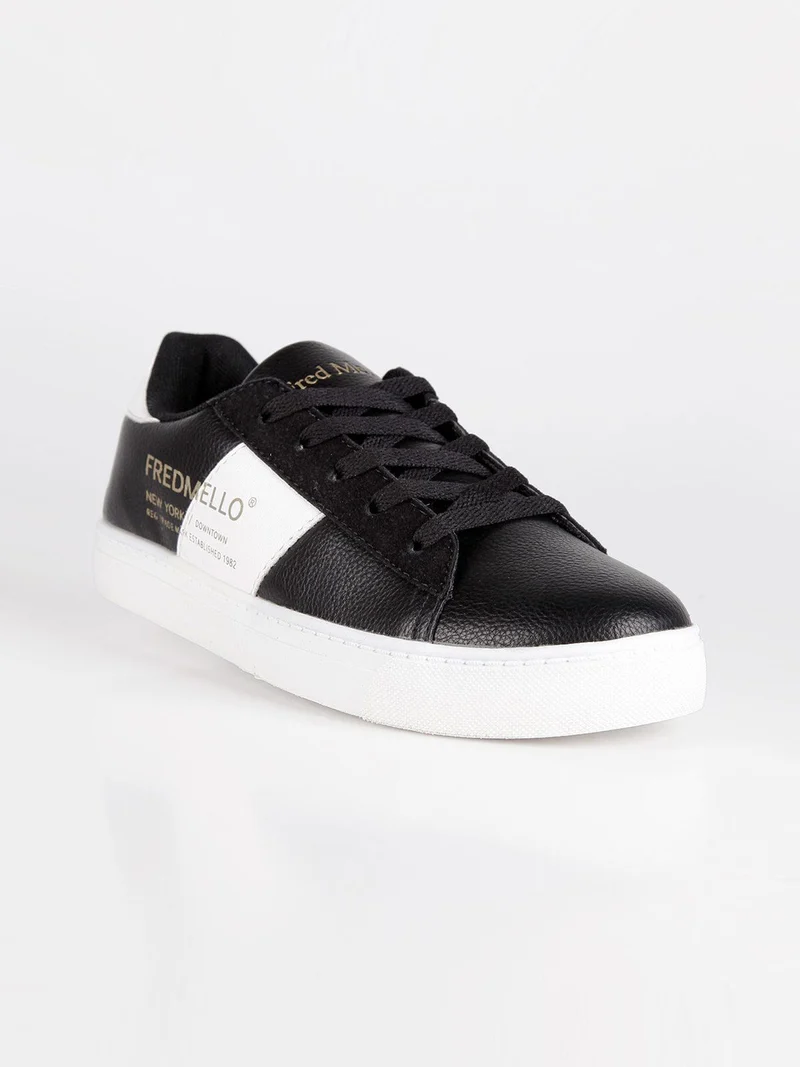 Sneakers basse stringate - nero