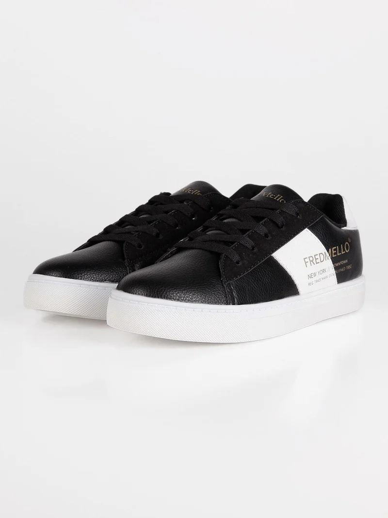 Sneakers basse stringate - nero