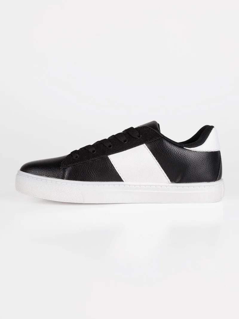 Sneakers basse stringate - nero