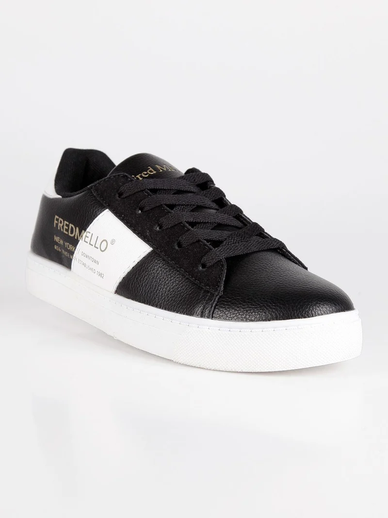 Sneakers basse stringate - nero