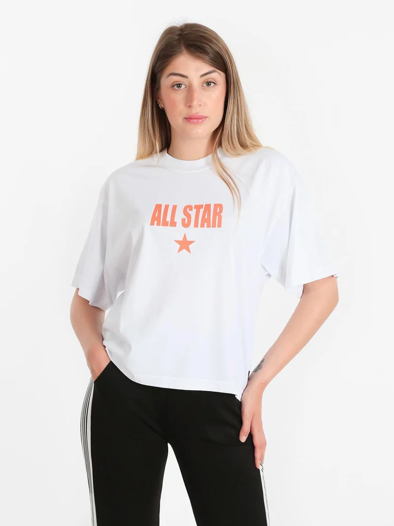 All Star t-shirt donna in cotone - bianco