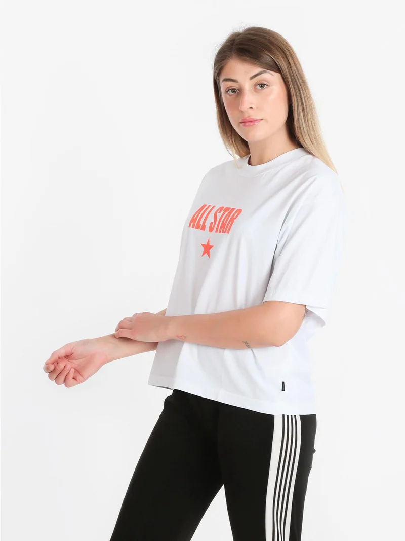 All Star t-shirt donna in cotone - bianco