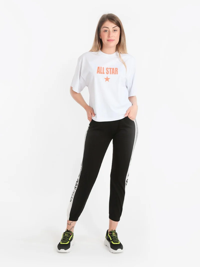 All Star t-shirt donna in cotone - bianco
