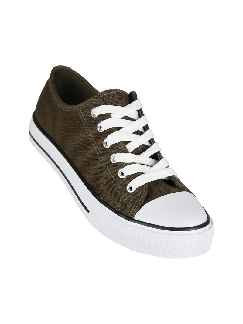 Sneakers in tela donna - verde scuro