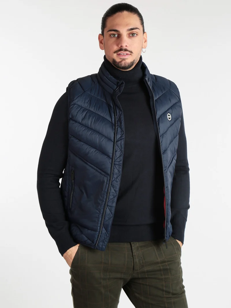 Gilet da uomo imbottito - blu scuro