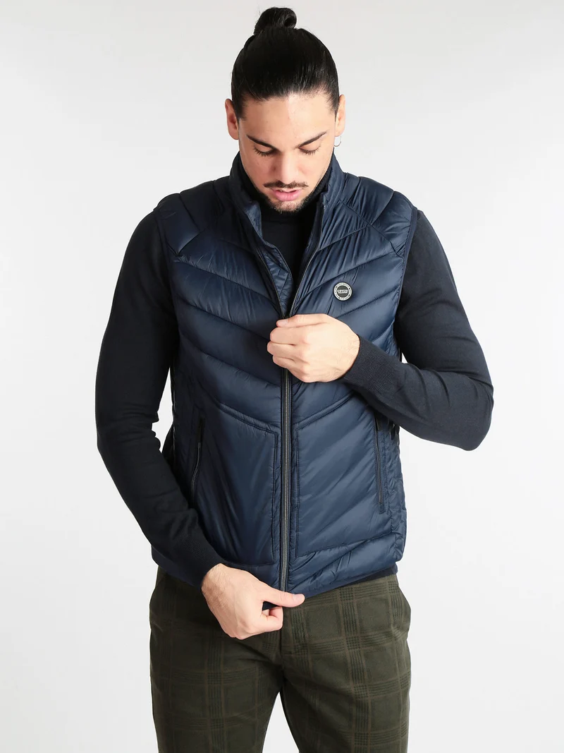 Gilet da uomo imbottito - blu scuro