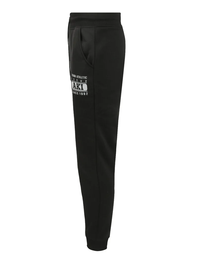 Pantaloni sportivi felpati da uomo - nero