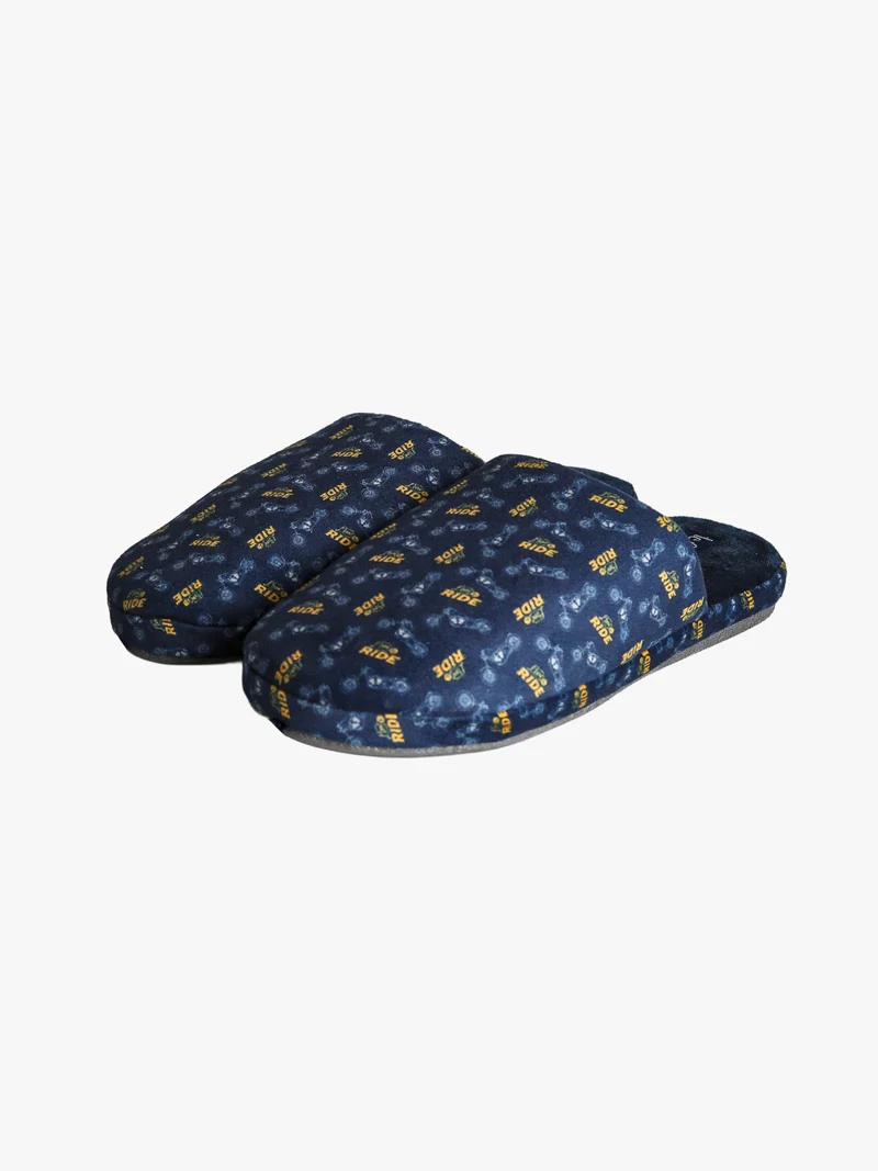 Pantofole invernali da uomo con stampe - multicolore