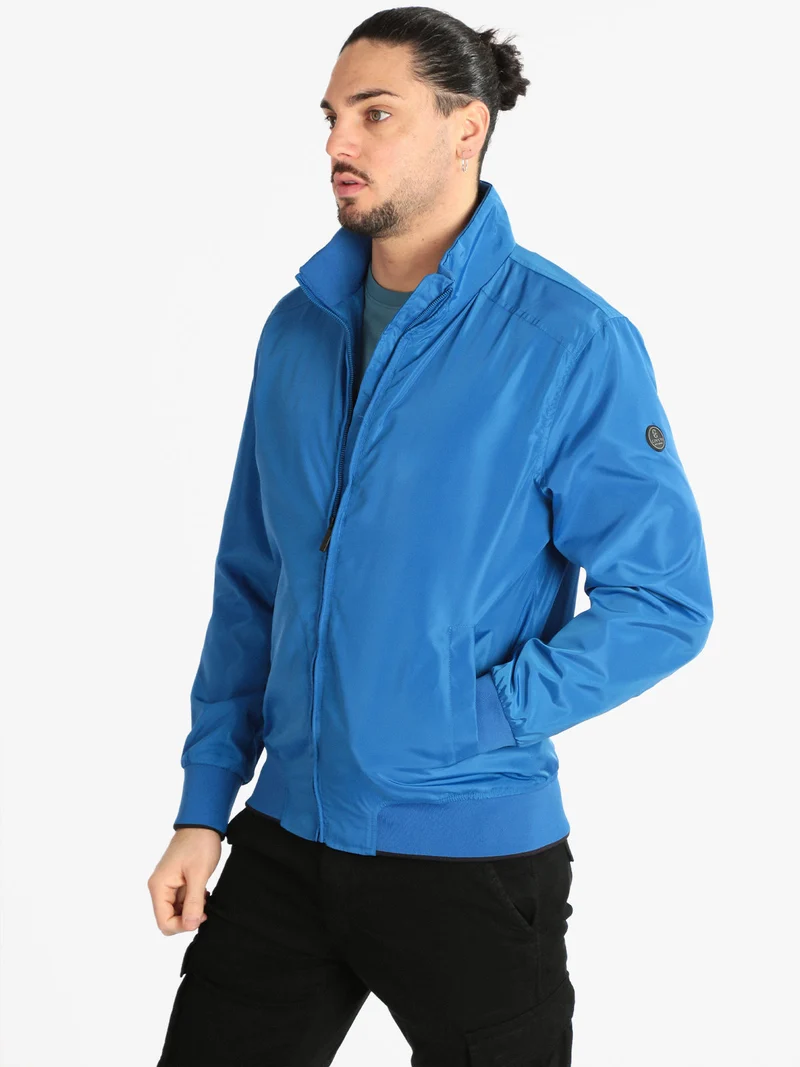 Giacca leggera da uomo con cerniera - blu