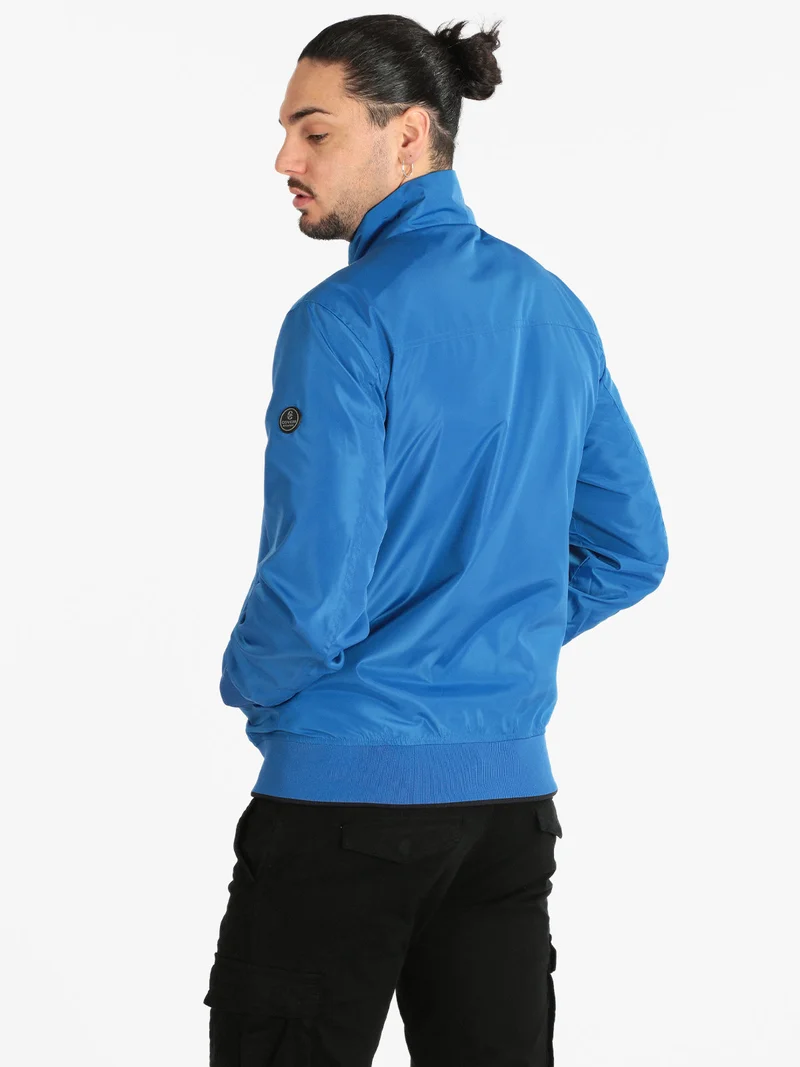 Giacca leggera da uomo con cerniera - blu