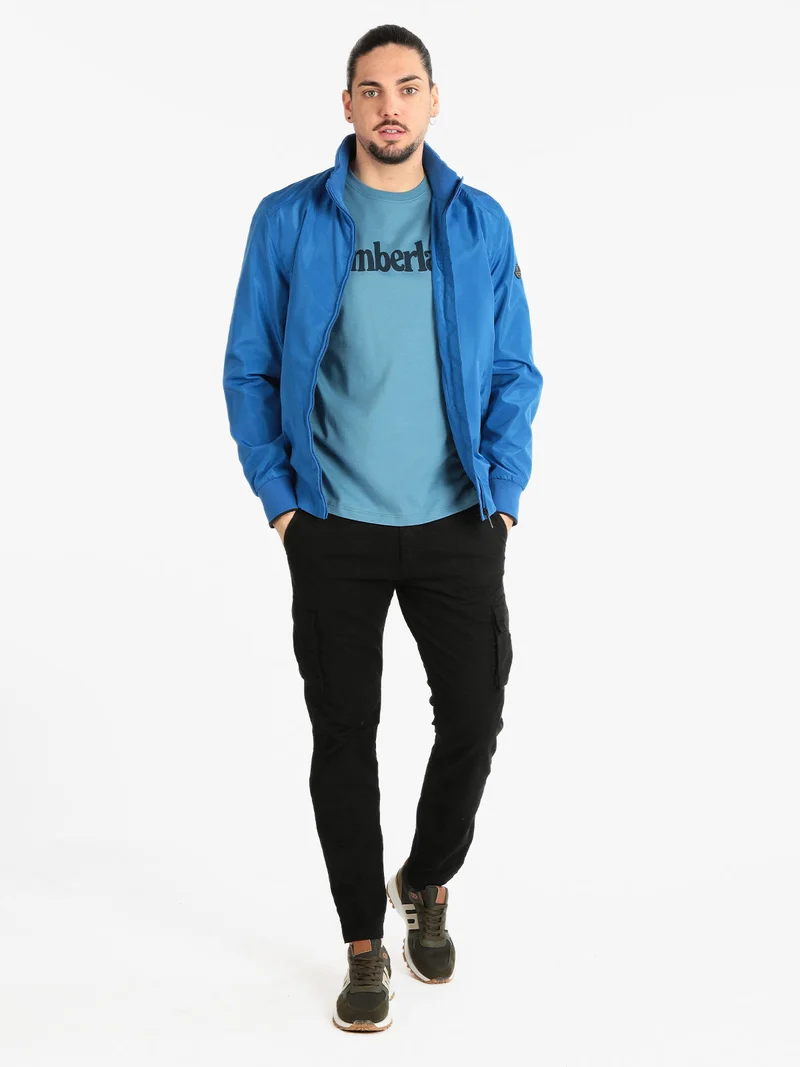 Giacca leggera da uomo con cerniera - blu