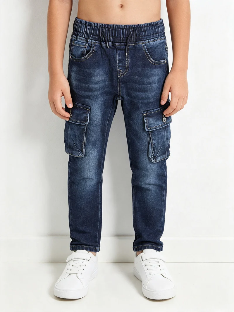Jeans da ragazzo con tasconi laterali - jeans