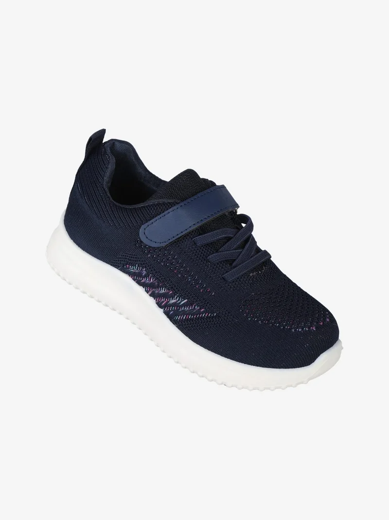 Sneakers da bambina con strappo - blu scuro