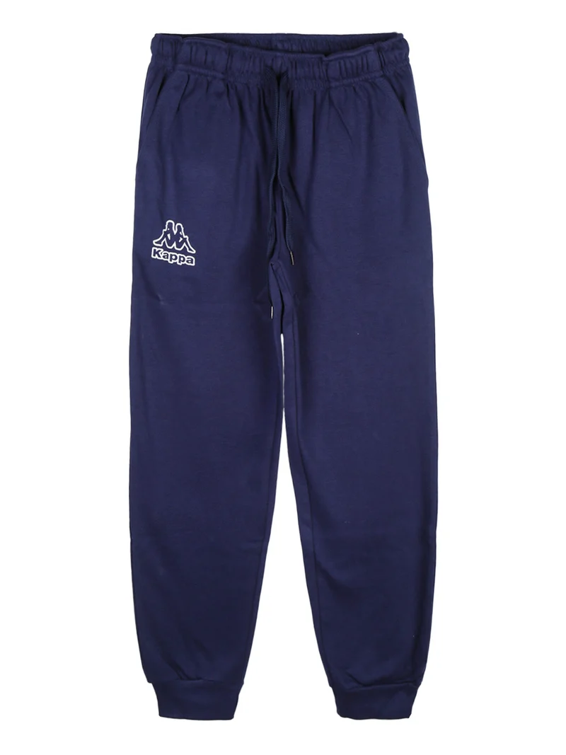 Pigiama lungo da ragazzo in cotone interlock - blu