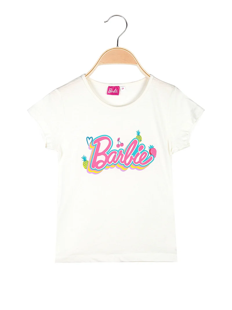 T-shirt da bambina con stampa - bianco