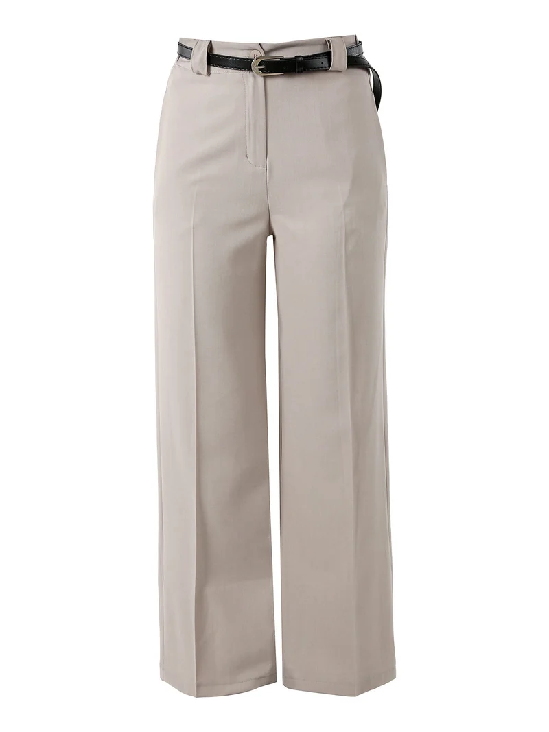 Pantaloni donna a palazzo - fango