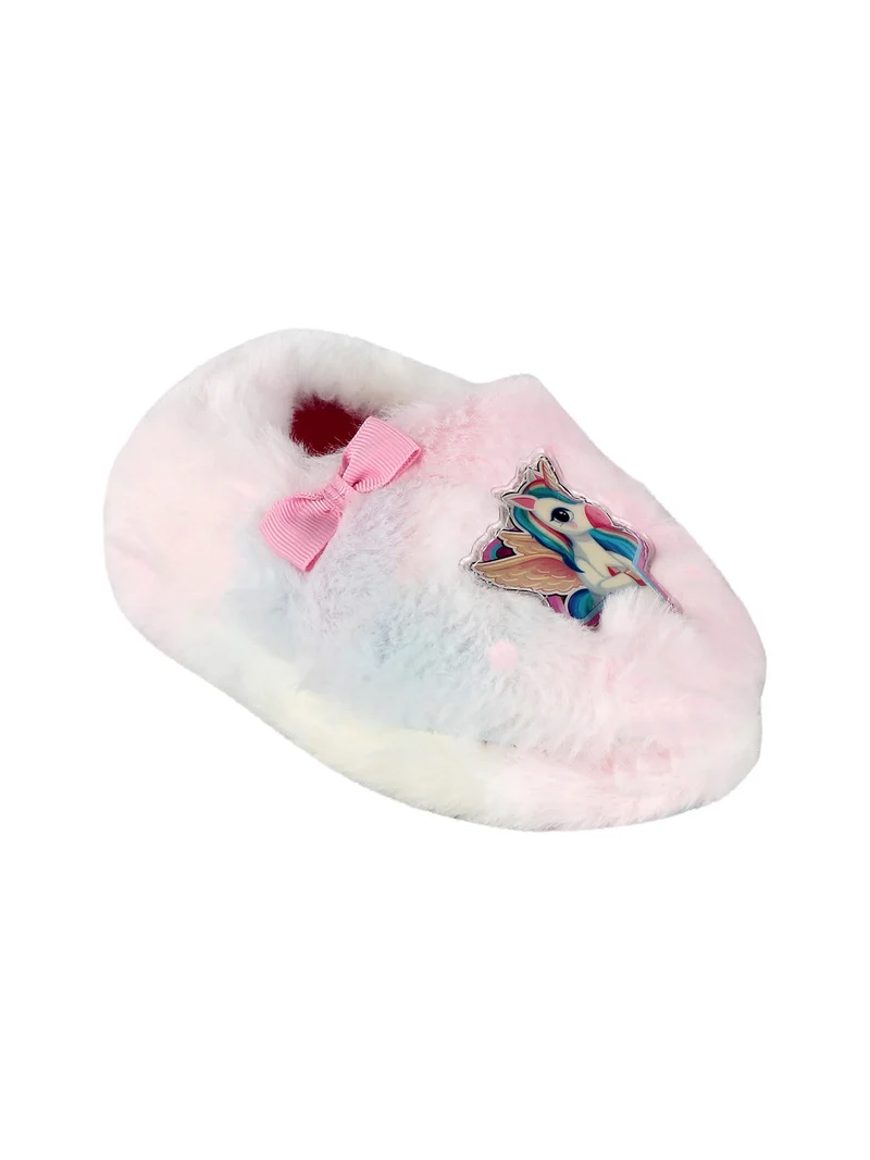 Pantofole chiuse pelose da bimba - rosa