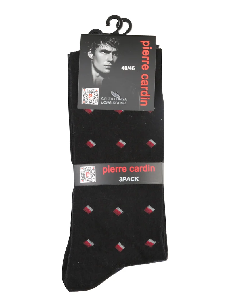Confezione da 3 paia di calze lunghe uomo - nero