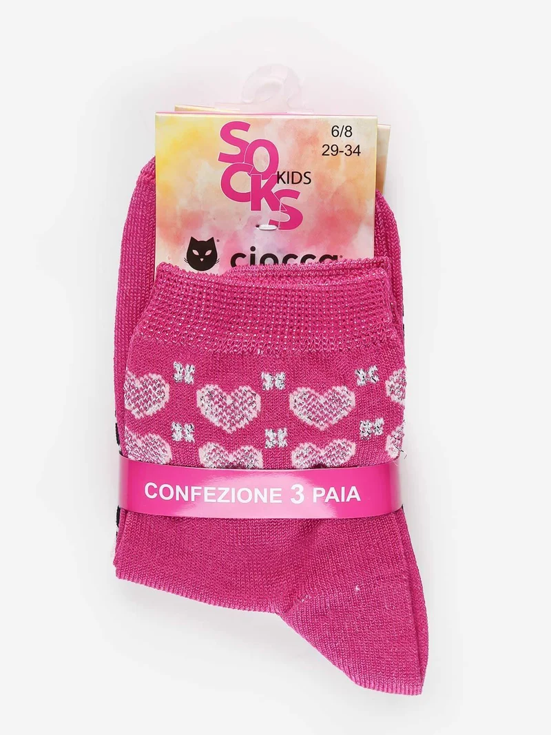 Calze bambina confezione 3 paia - nero