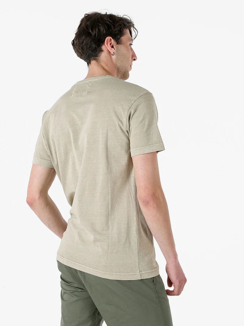 T-shirt da uomo in cotone con stampa - fango
