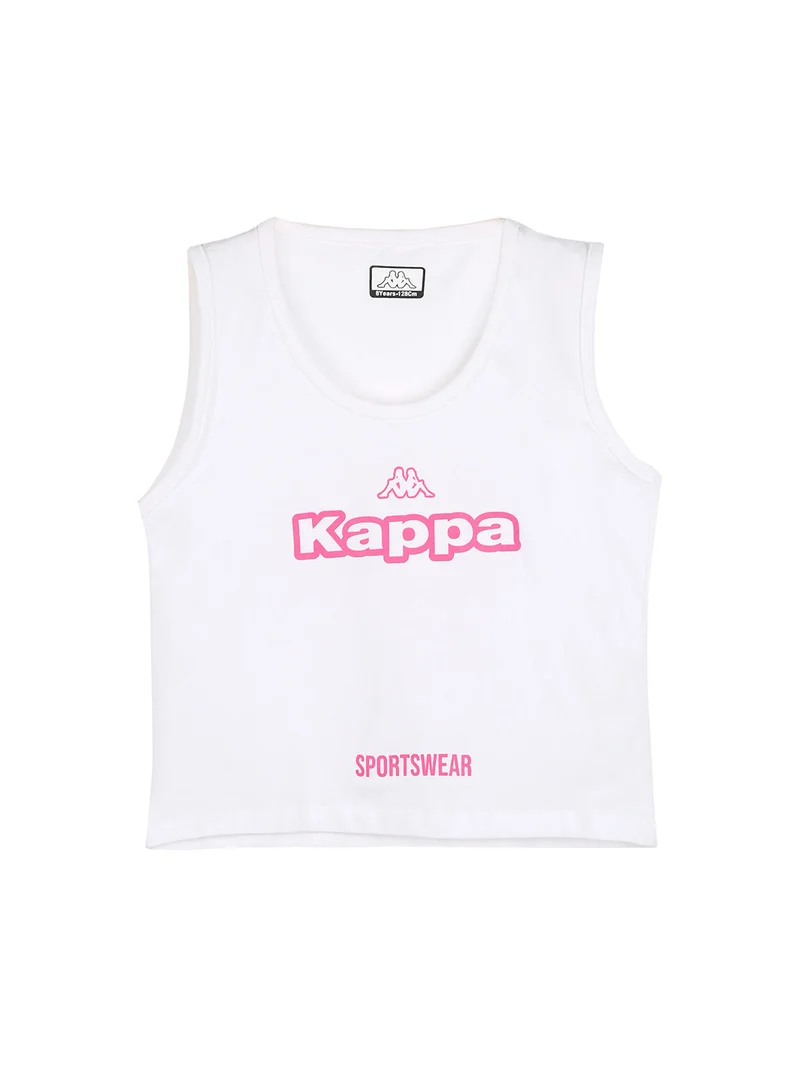 Completo da bambina 3 pezzi con felpa cropped e top con logo - nero
